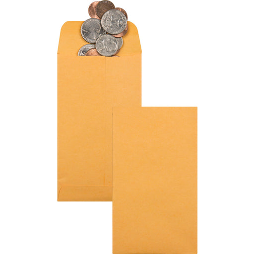 Quality Park No. 5 1/2 Coin and Small Parts Envelopes with Gummed Flap