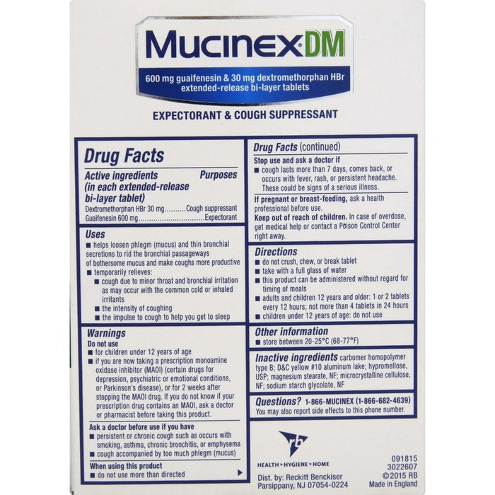 Mucinex DM Cough Tablets