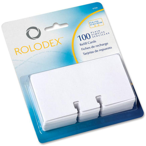 Rolodex Plain Rotary File Cards