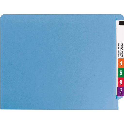 Smead Shelf-Master Straight Tab Cut Letter Recycled Fastener Folder