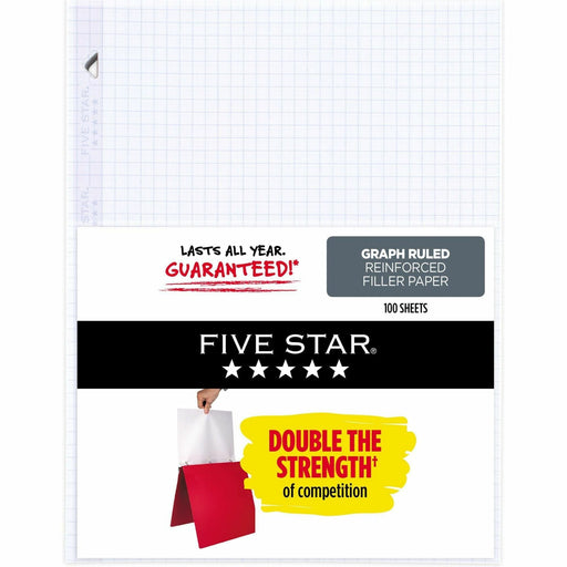 Five Star Reinforced Graph-Ruled Filler Paper