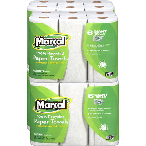 Marcal 100% Recycled Giant Roll Paper Towels