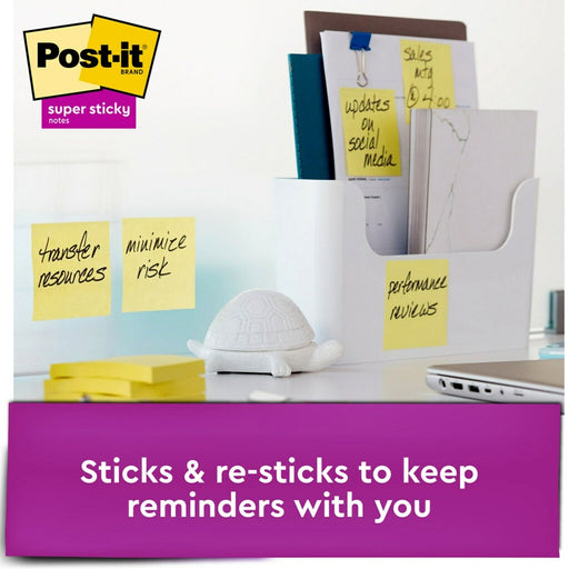 Post-it® Super Sticky Dispenser Notes - Canary Yellow