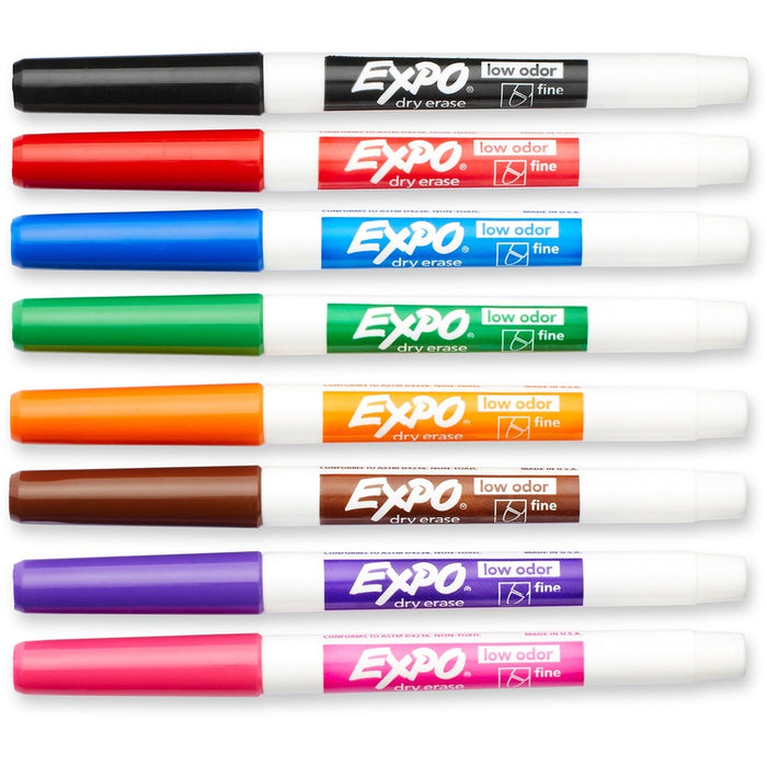 Expo Low-Odor Dry-erase Fine Tip Markers