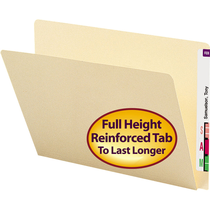Smead Straight Tab Cut Letter Recycled End Tab File Folder