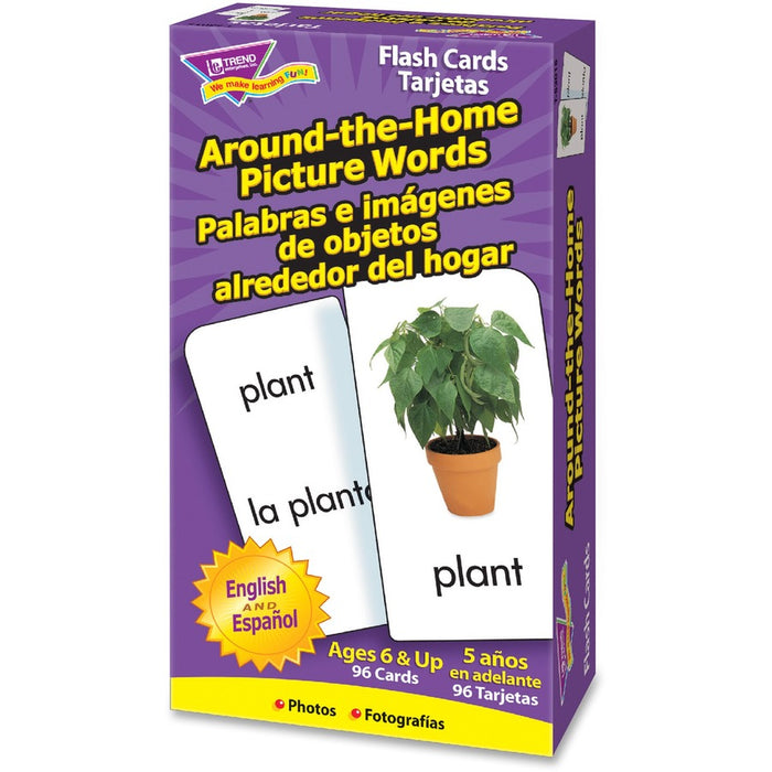 Trend English/Spanish Picture Words Flash Cards
