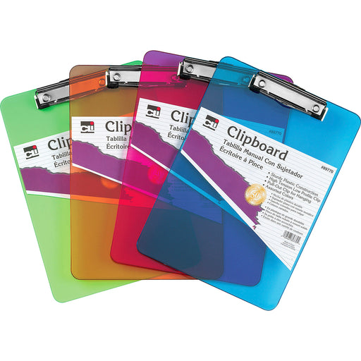 CLI Rubber Grip Plastic Clipboards