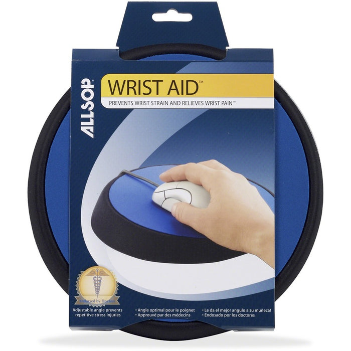 Allsop Wrist Aid Ergonomic Slanted Mousepad - Blue - (26226)
