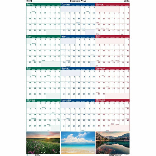 House of Doolittle Earthscapes Scenic Wipe-off Wall Planner
