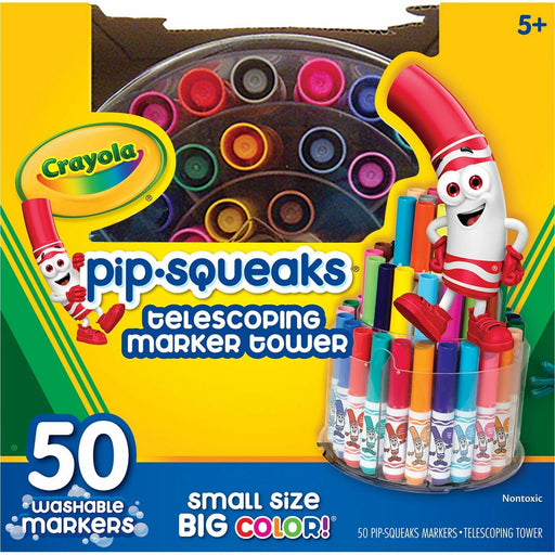 Crayola Pip-Squeaks Telescoping Marker Tower Washable Markers