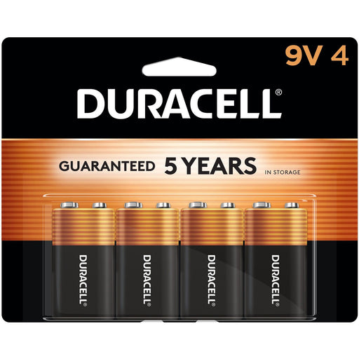 Duracell Coppertop Alkaline 9V Battery 4-Packs