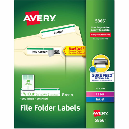 Avery® TrueBlock File Folder Labels