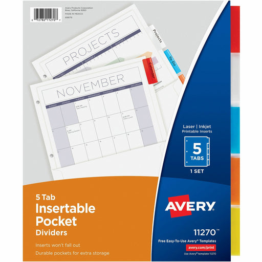 Avery® Pocket Insertable Dividers