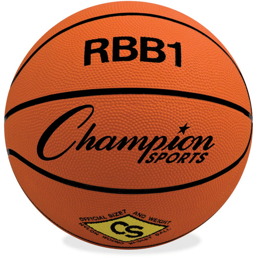 Champion Sports Size 7 Rubber Basketball Orange