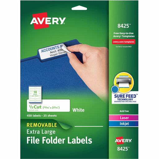 Avery® Extra-large TrueBlock Filing Labels