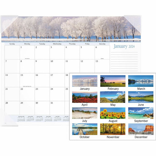At-A-Glance Panoramic Landscape Monthly Desk Pad
