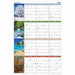 At-A-Glance Seasons in Bloom Erasable/Reversible Wall Planner