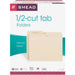 Smead 1/2 Tab Cut Letter Recycled Top Tab File Folder