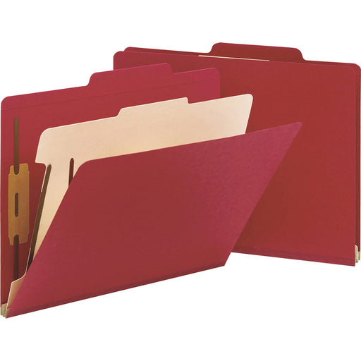 Smead Colored 2/5 Tab Cut Letter Recycled Classification Folder