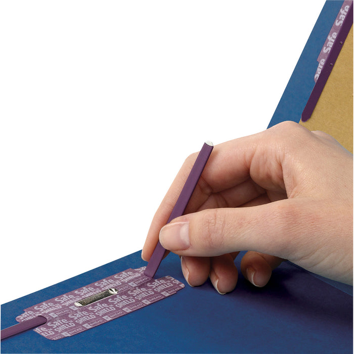 Smead SafeSHIELD 2/5 Tab Cut Letter Recycled Classification Folder