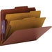Smead Pressboard Classification Folders with SafeSHIELD® Coated Fastener Technology