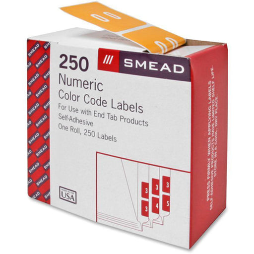 Smead DCC Color-Coded Numeric Labels