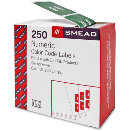 Smead DCC Color-Coded Numeric Labels