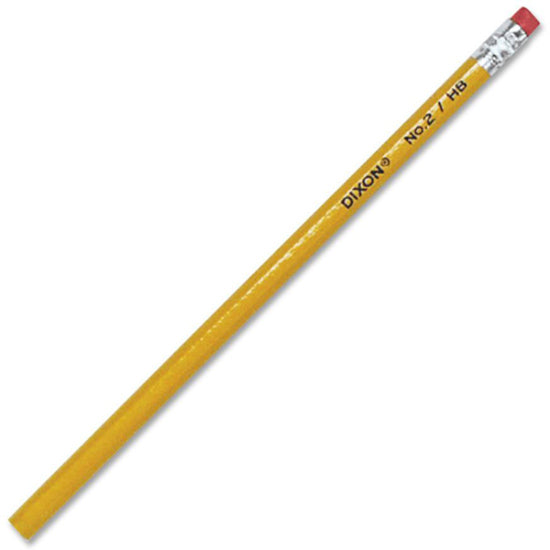 Dixon Woodcase No.2 Eraser Pencils