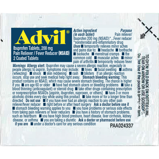 Lil' Drug Store LIL' Drug Store Advil Tablets Single Packets Refill