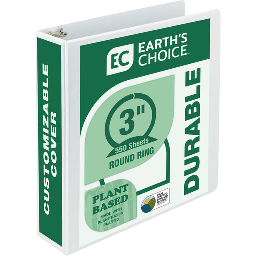 Samsill Earth's Choice Plant-based Durable View Binder