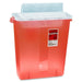 Covidien Transparent Red Sharps Container
