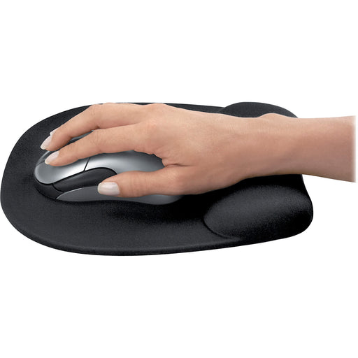 Fellowes Memory Foam Mouse Pad/Wrist Rest- Black