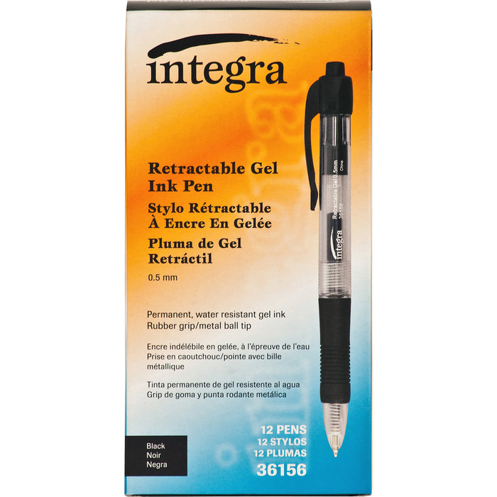 Integra Retractable 0.5mm Gel Pens