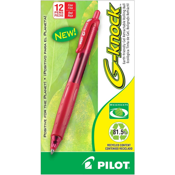 Pilot BeGreen G-Knock Retractable Gel Ink Pens