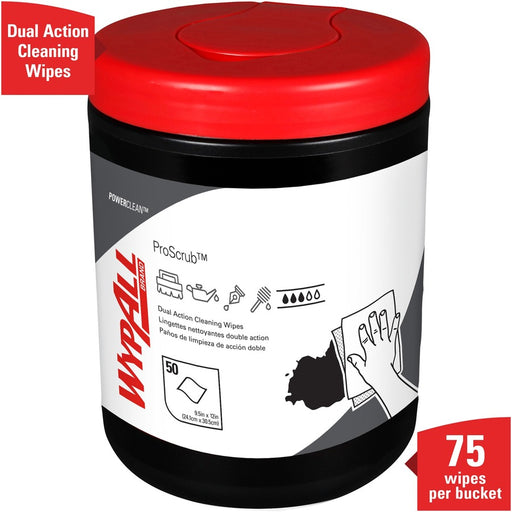 Wypall Power Clean ProScrub Pre-Saturated Wipes