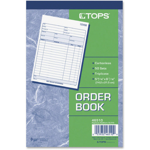 TOPS 3-part/15-item Sales Order Book