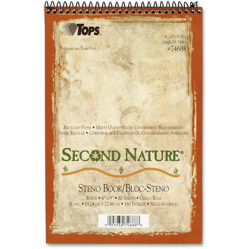 TOPS Second Nature Spiral Reporter/Steno Notebook