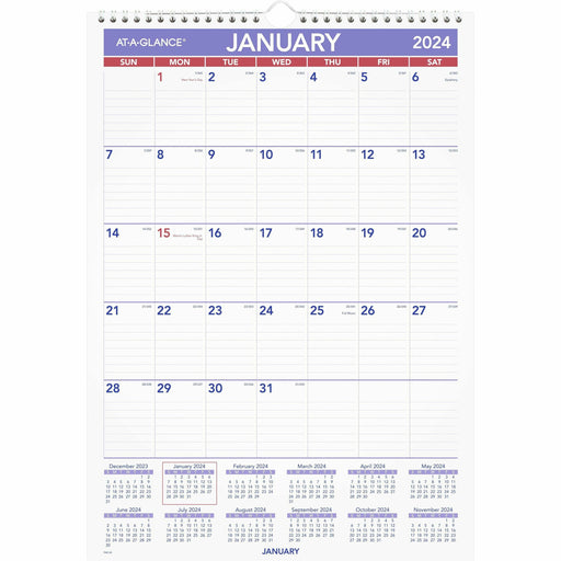 At-A-Glance Ruled Daily Blocks Calendar