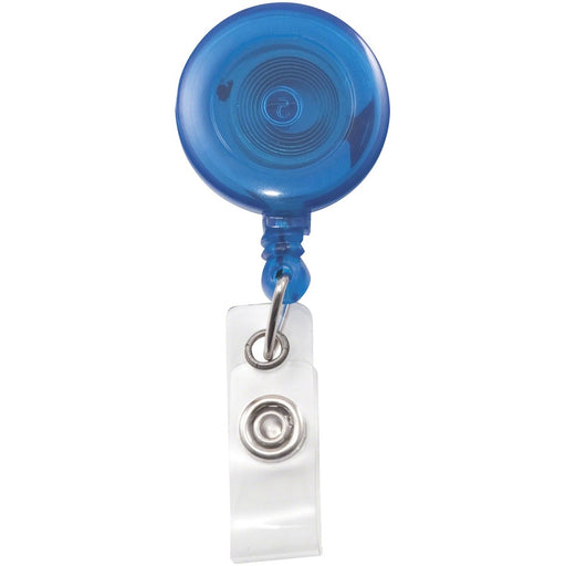 Advantus Translucent Retractable ID Card Reel with Snaps