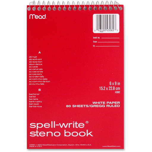 Mead Spell-Write Steno Book