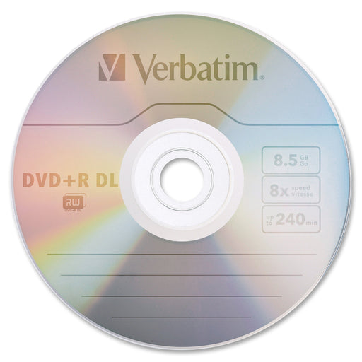 Verbatim 96542 DVD Recordable Media - DVD+R DL - 8x - 8.50 GB - 30 Pack Spindle