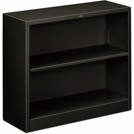 HON Brigade Steel Bookcase | 2 Shelves | 34-1/2"W | Black Finish