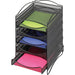 Safco 5-Compartment Mesh Desktop Organzier