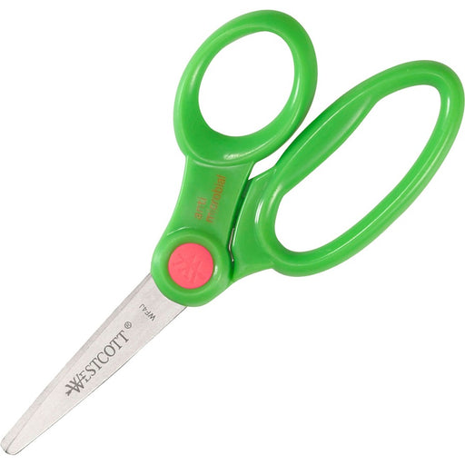 Westcott Teachers Scissors Caddy with 24 pieces 5" Kids Anit-Microbial Blunt Scissors