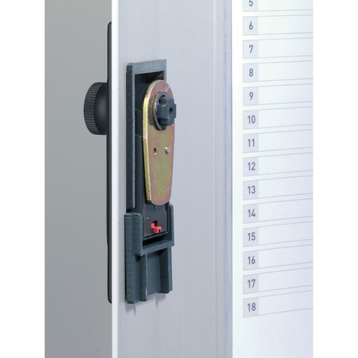 DURABLE® Brushed Aluminum Combo Lock 72-Key Cabinet