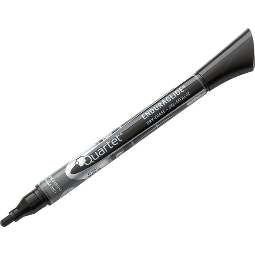 Quartet® EnduraGlide® Dry-Erase Markers, Fine Tip, Black, 12 Pack