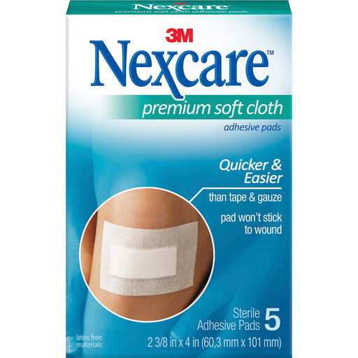 Nexcare Soft Cloth Premium Adhesive Gauze Pad