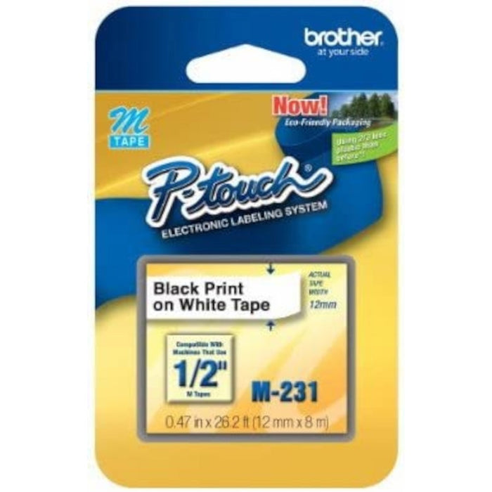 Brother P-touch Nonlaminated M Series Tape Cartridge