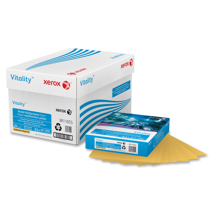 Xerox Vitality Pastel Multipurpose Paper - Goldenrod