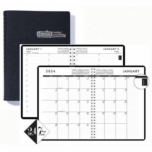 House of Doolittle Recycled Daily/Monthly 24/7 Appointment Planner